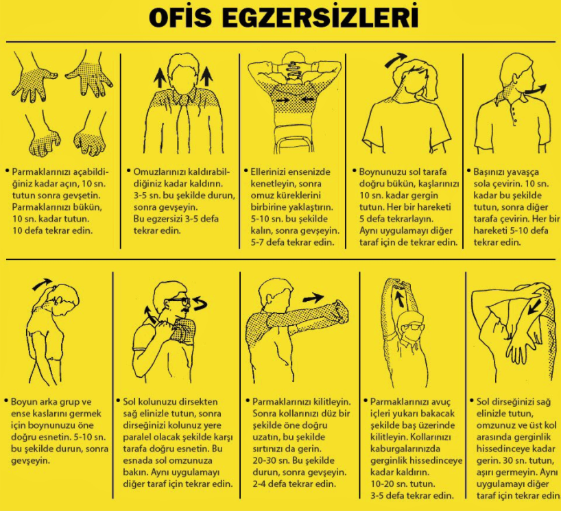 ofis egzersizleri