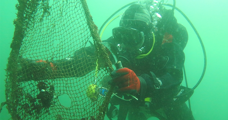 Çanakkale’de deniz temizliği