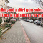 sokağa çıkma