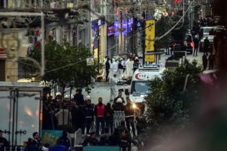 İstiklal Caddesi'ndeki patlama anı kamerada