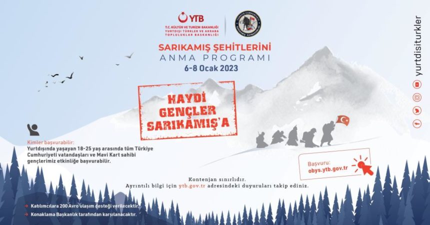 YTB, Avrupa’da yaşayan Türk gençlerini Sarıkamış’ta buluşturacak