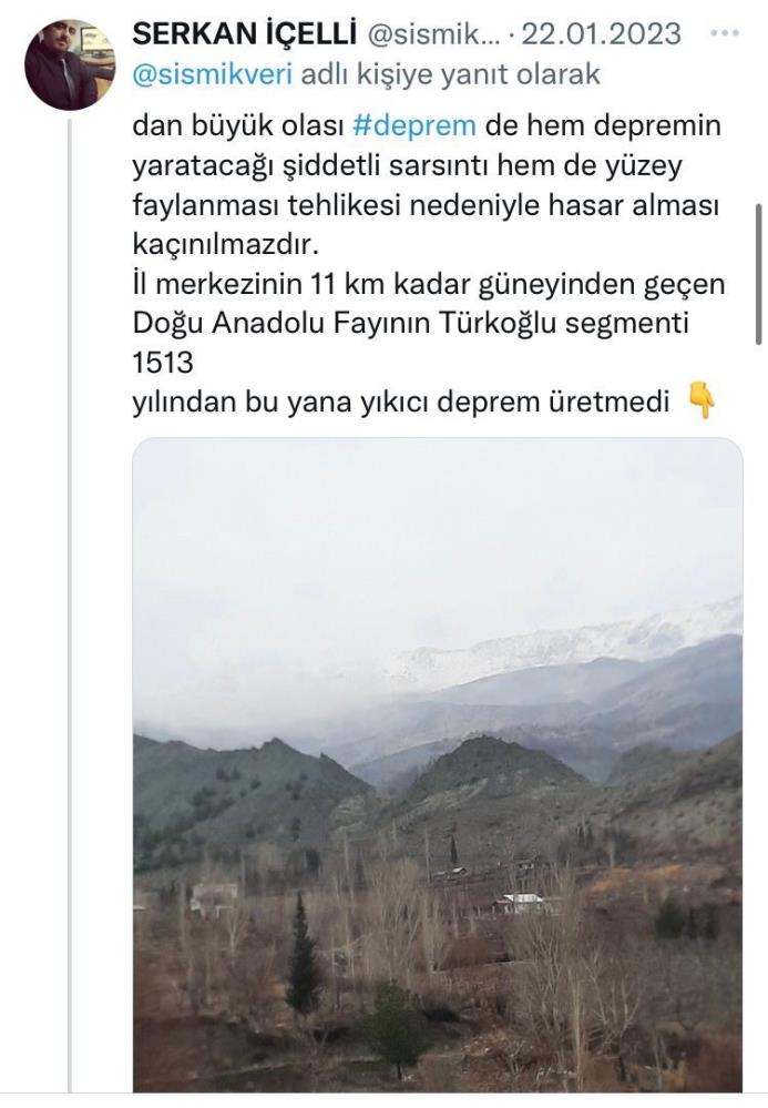 Sivaslı deprem bilimci iki hafta önce böyle uyarmış