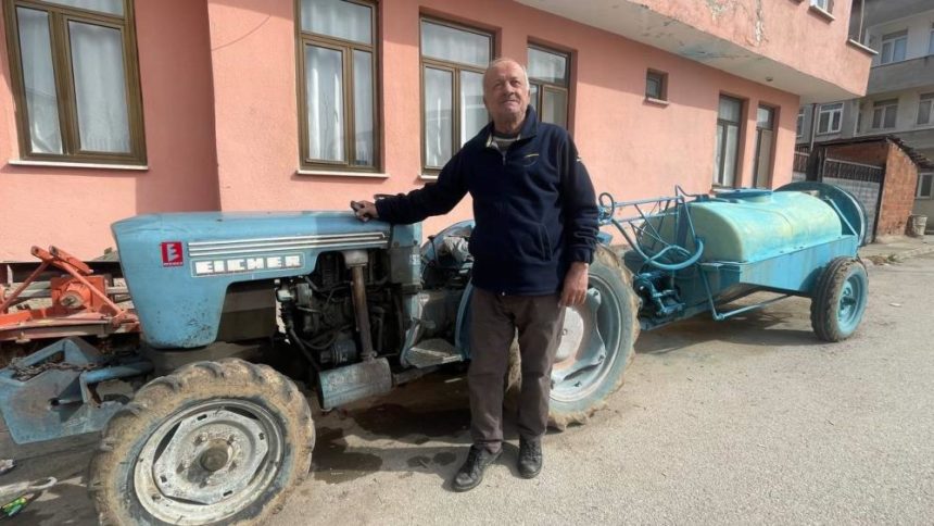 Yıllardır evinin önünde duran traktörüne otoyol cezası geldi