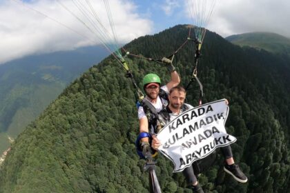 Gelin adayını karada bulamadı, havada aradı